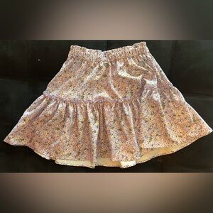 126.SHEIN FLORAL PURPLE SKIRT